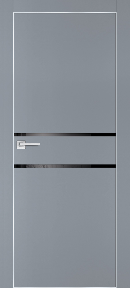 Фото Межкомнатная дверь PX-18 AL кромка с 4-х ст. Серый матовый