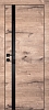 Межкомнатная дверь PX-8  черная кромка с 4-х ст. Дуб пацифик